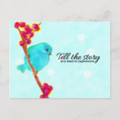 Carte Postale Bluebird - Racontez l'histoire que vous voulez viv (Devant)