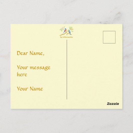 Carte postale Bluebirds (Dos)