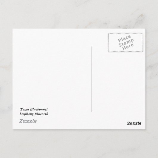 Carte Postale Bluebonnet (Dos)