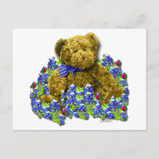 Carte postale Bluebonnet Bear