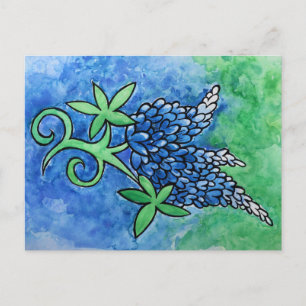 Carte Postale Bluebonnets du Texas