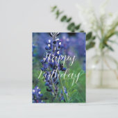 Carte Postale Bluebonnets Texas State Flower Blue Anniversaire (Debout devant)