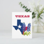 Carte Postale Bluebonnets Texas State Flowers Lupine Watercolor (Debout devant)