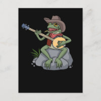 Bluegrass Banjo Frog Pays Musique Cadeau Banjo