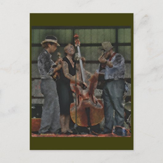 Carte postale Bluegrass Trio (Devant)