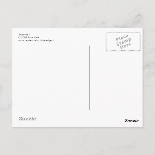 Carte postale Bluenose II (Dos)