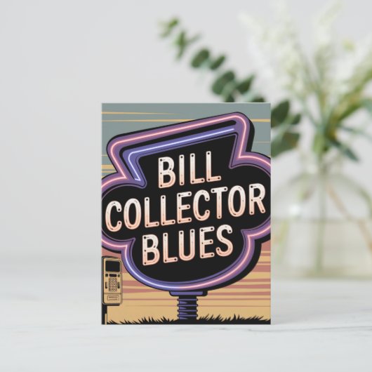 Carte Postale Blues de collection de Bill (Debout devant)