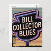 Carte Postale Blues de collection de Bill (Devant / Derrière)