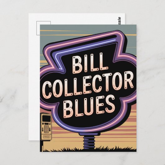 Carte Postale Blues de collection de Bill (Devant / Derrière)