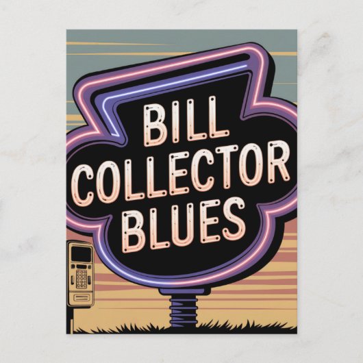 Carte Postale Blues de collection de Bill (Devant)