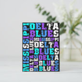 CARTE POSTALE BLUES DELTA MISSISSIPPI (Debout devant)