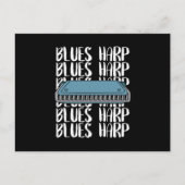 Carte Postale Blues Harp Harmonica Music Sound Instrument Cadeau (Devant)