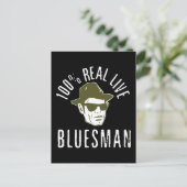 Carte postale Bluesman 100% Real Live (Debout devant)