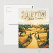Carte Postale Bluffton USA (Devant / Derrière)