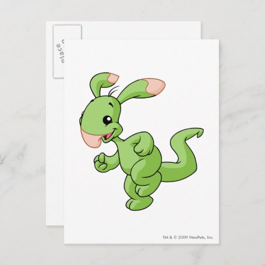 Carte Postale Blumaroo Green (Devant / Derrière)