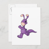 Carte Postale Blumaroo pourpre de marche (Devant / Derrière)