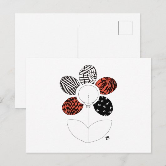 Carte postale BlurryFlower (Devant / Derrière)