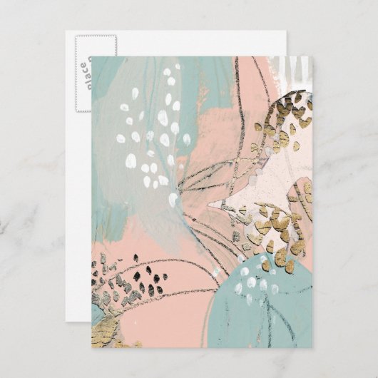 Carte Postale Blush & Gold I (Devant / Derrière)