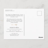 Carte Postale Blush & Gold Whisk | Réouverture de la boulangerie (Dos)