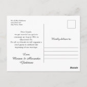 Carte Postale Blush Pink We eloped Wedding announcement Postcard (Dos)