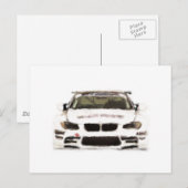 Carte Postale BMW M3 Racing Voiture Main Peint Art Brush Modèle (Devant / Derrière)