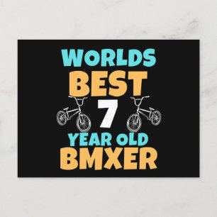 Carte Postale BMX 7 Year Old Birthday Party Costume