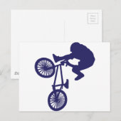 Carte Postale BMX Biker (Devant / Derrière)