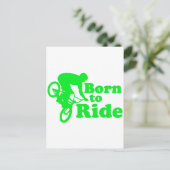 Carte Postale BMX Est Né Pour Ride (Debout devant)