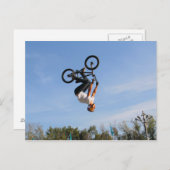 Carte Postale BMX - Retourner vers le haut vers le bas (Devant / Derrière)