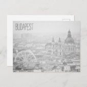 Carte Postale BnW Budapest landscape (Devant / Derrière)