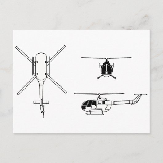 CARTE POSTALE BO-105 (Devant)