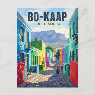 Carte Postale Bo-Kaap, Le Cap Afrique du Sud