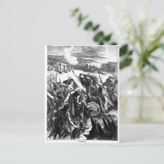 Carte Postale Boadicea Incitant l'Iceni contre les Romains (Debout devant)