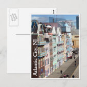 Carte Postale Boardwalk à Atlantic City, New Jersey Postcard (Devant / Derrière)