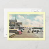Carte Postale Boardwalk, Point Pleasant, New Jersey Vintage (Devant / Derrière)