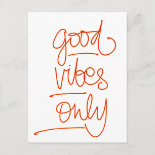 Carte Postale Boas Vibrações - Good Vibes