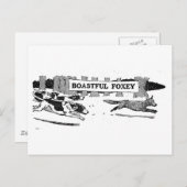 Carte Postale Boastful Foxy (Devant / Derrière)