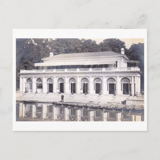 Carte Postale Boat House, Prospect Park, Brooklyn Vintage (Devant)