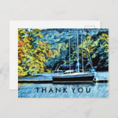 Carte Postale Boat Lake House Merci (Devant / Derrière)