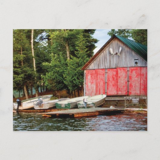 Carte Postale "Boathouse", Canada Outdoors (Devant)