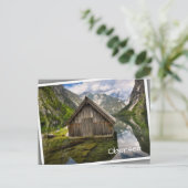 Carte Postale Boathouse dans le lac Obersee dans les Alpes en Al (Debout devant)