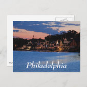 Carte Postale Boathouse Row (Devant / Derrière)