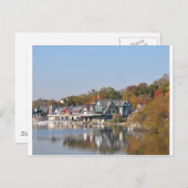 Carte Postale Boathouse Row Philadelphie (Devant / Derrière)