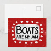 Carte postale Boats Are My Jam (Devant / Derrière)