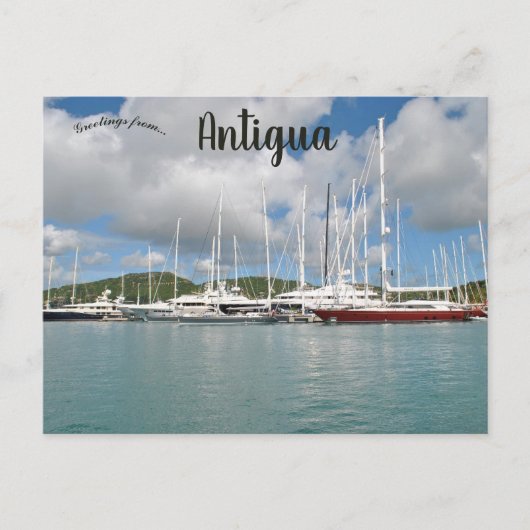 Carte Postale Boats in Antigua (Devant)