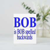 Carte Postale Bob est Bob vers l'arrière (Debout devant)
