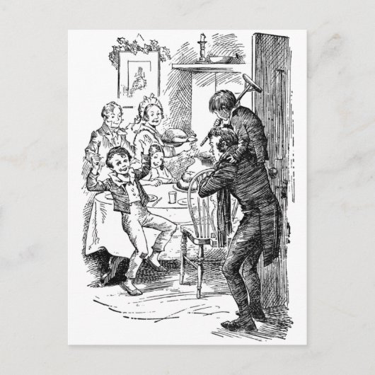 Carte Postale Bob et Tiny Tim (Devant)