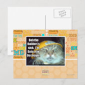 Carte Postale Bob le Builder est malade (Devant / Derrière)