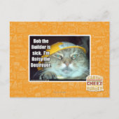 Carte Postale Bob le Builder est malade (Devant)