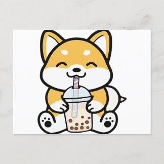 Carte Postale Boba Corgi, Corgi Boba, Boba Shiba, Shiba, Corgi